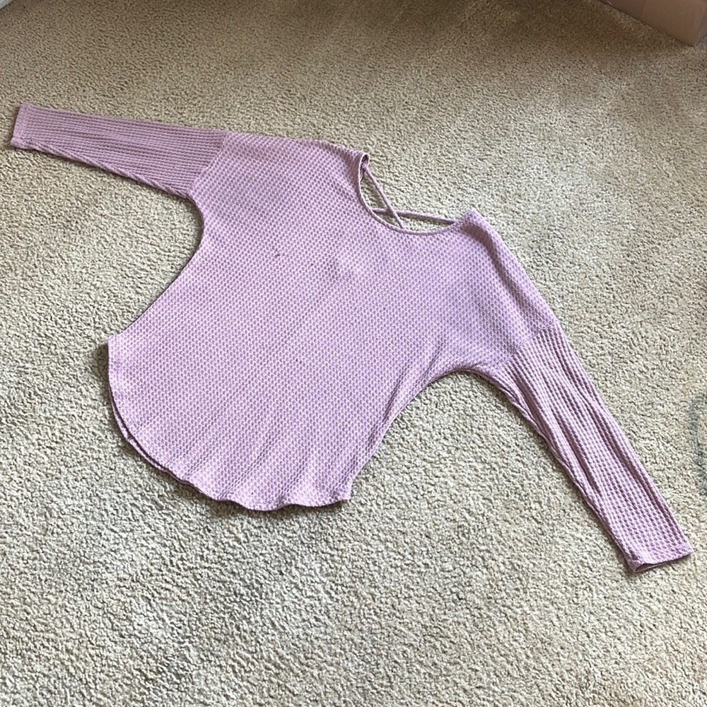 Waffle Knit Long Sleeve Shirt